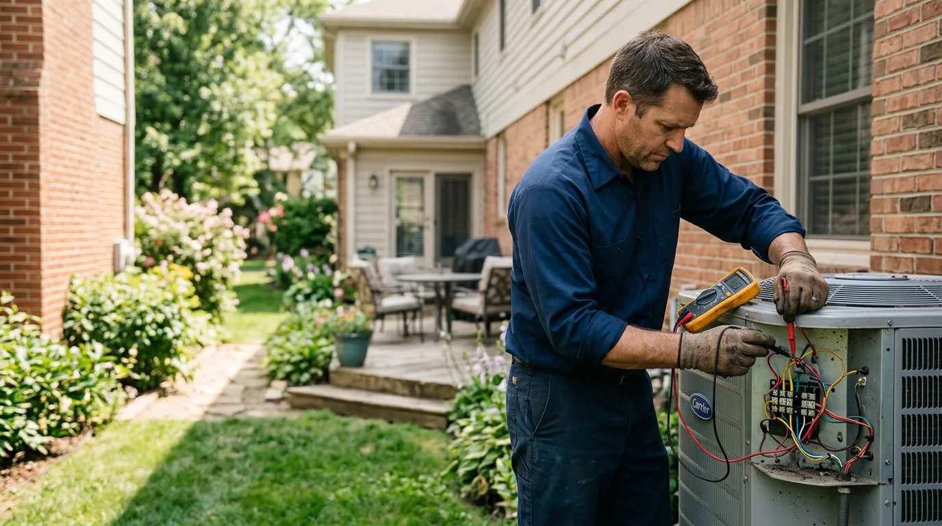 HVAC technician working near Rollingstone, MN